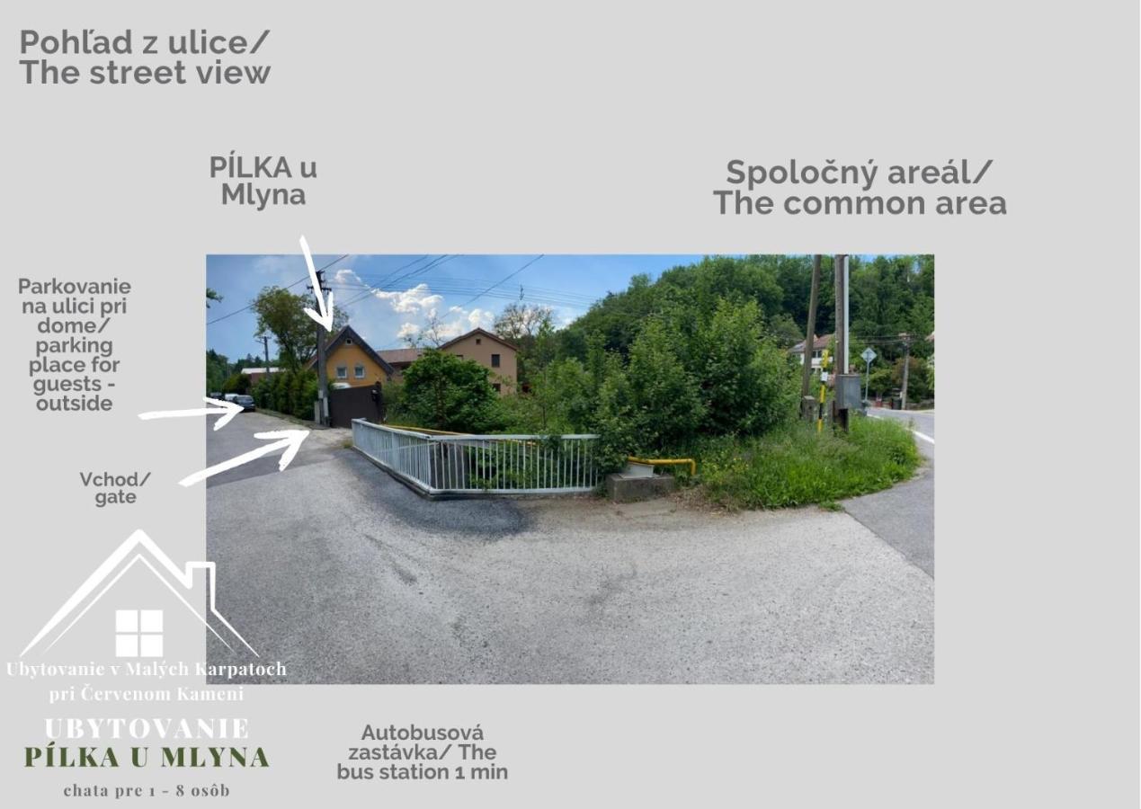 Ubytovanie Pod Cervenym Kamenom Male Karpaty Pila  Exterior photo